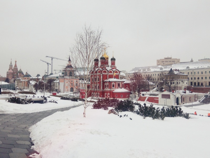"Зарядье" зимой
