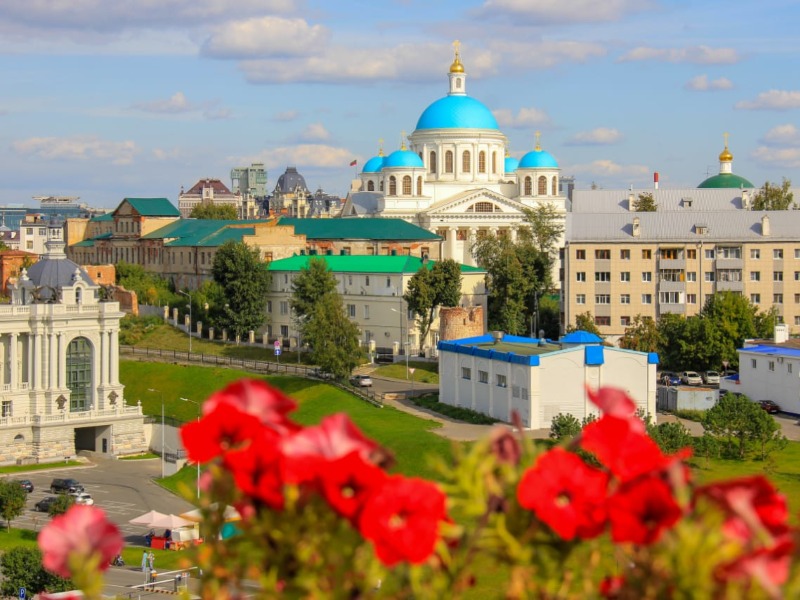 В центре города  