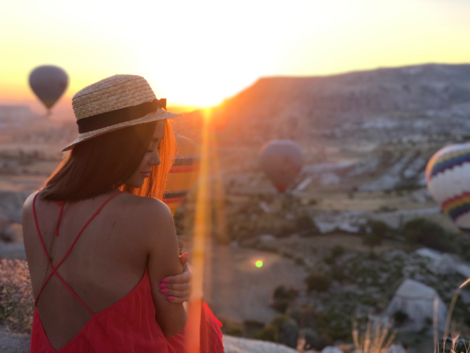 Панорама шаров в Каппадокии  