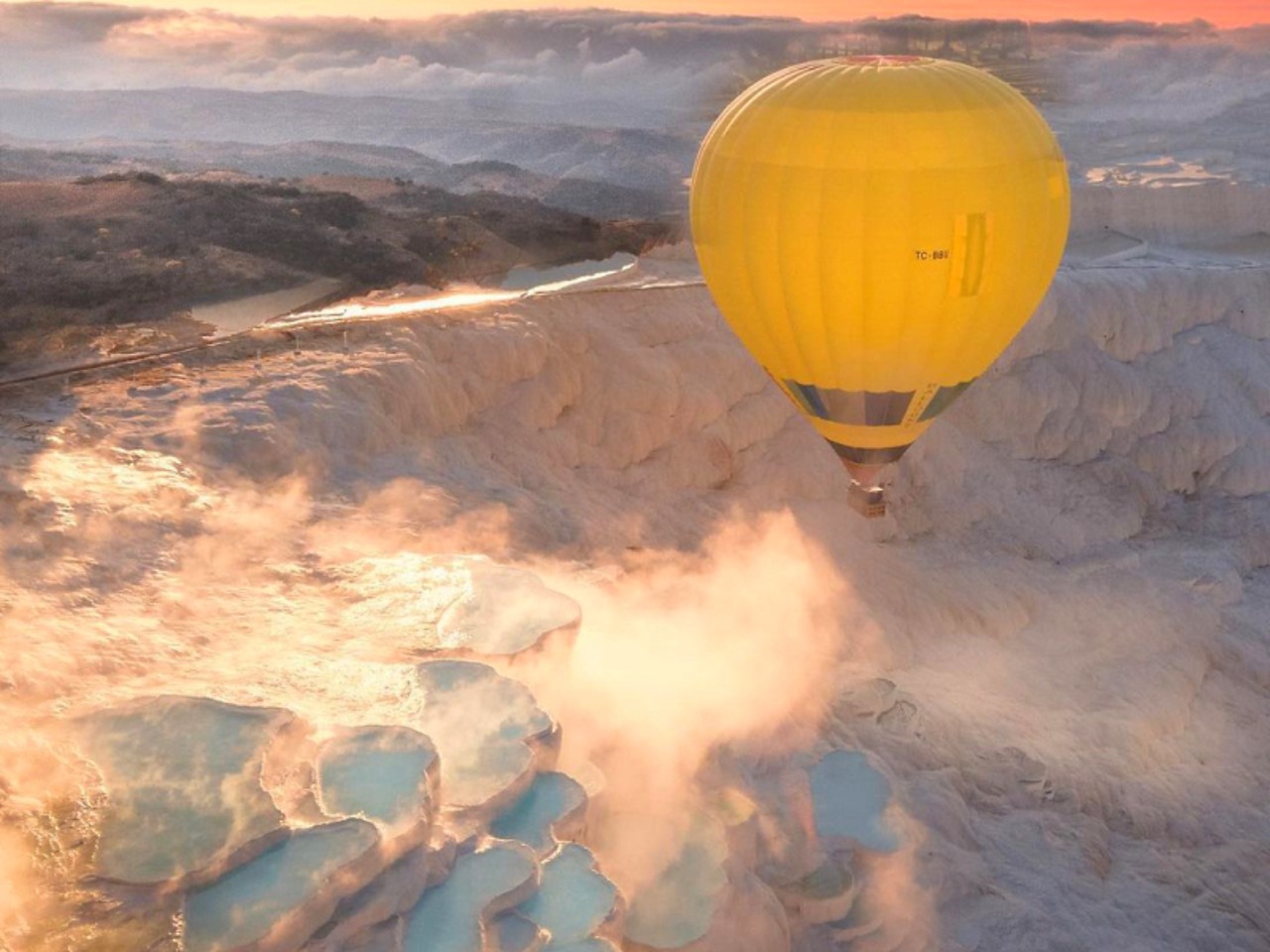 Из Анталии над Памуккале на воздушном шаре | Цена 224€, отзывы, описание экскурсии