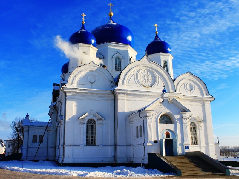 У Свято-Боголюбского монастыря