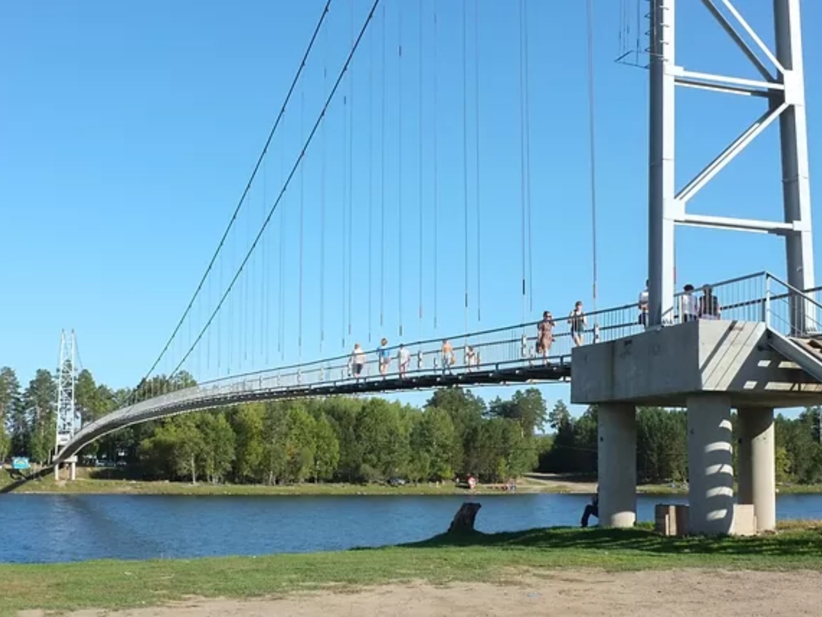 Подвесной мост через Иркут guidego.ru