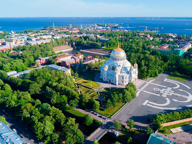 Кронштадт с высоты птичьего полета guidego.ru