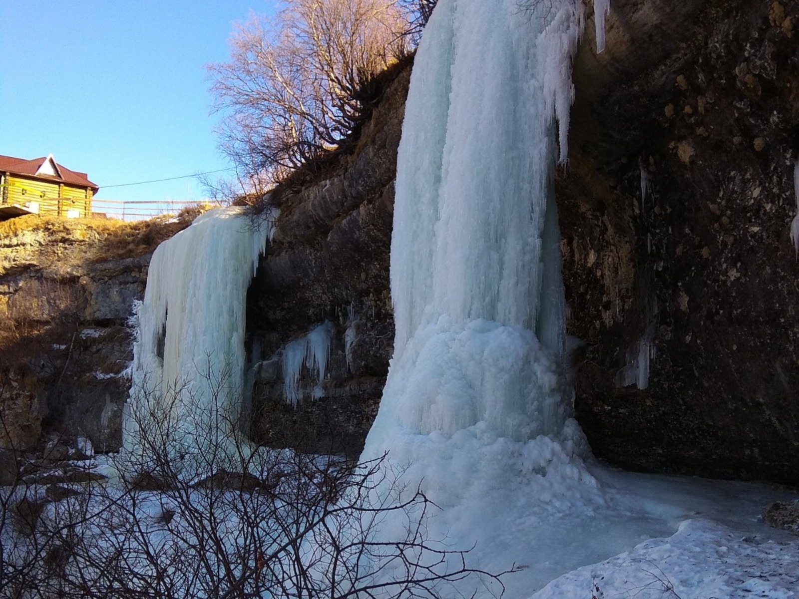 Зимние водопады  