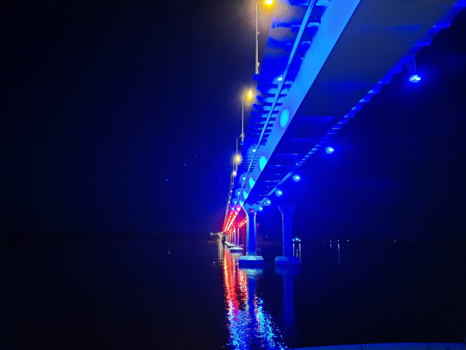 Подсветка моста  