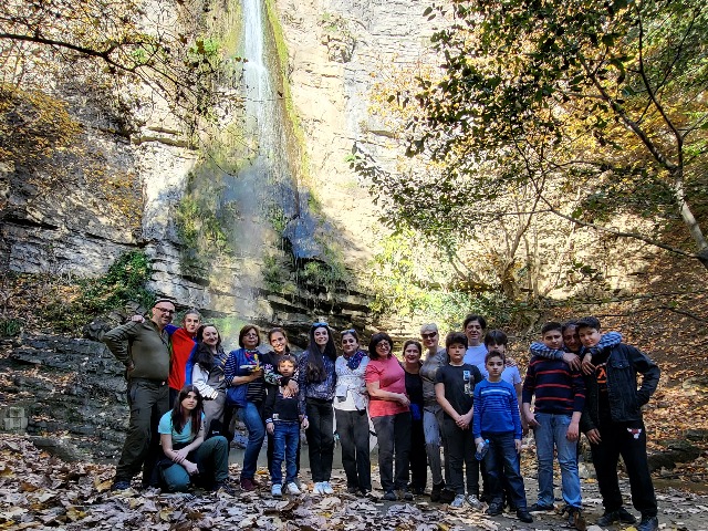 Горящая вода, 3-я горящая гора, водопад и Ханбулан