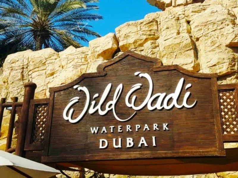 Отдыхаем в аквапарке Wild Wadi - групповая экскурсия в Дубае пешком длительностью 6 часов с количеством участников до 10 человек цена экскурсии 88$