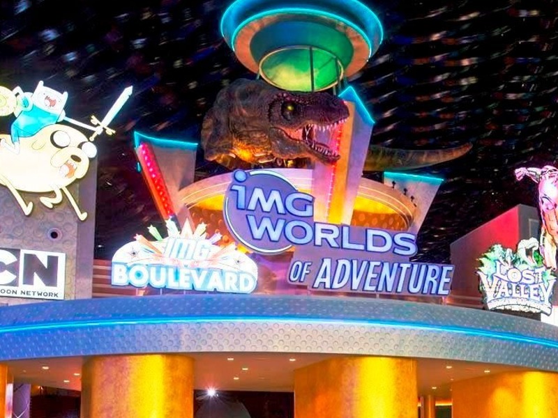 Парк аттракционов IMG Worlds of Adventure - групповая экскурсия в Дубае пешком длительностью 7 часов с количеством участников до 10 человек цена экскурсии 82$