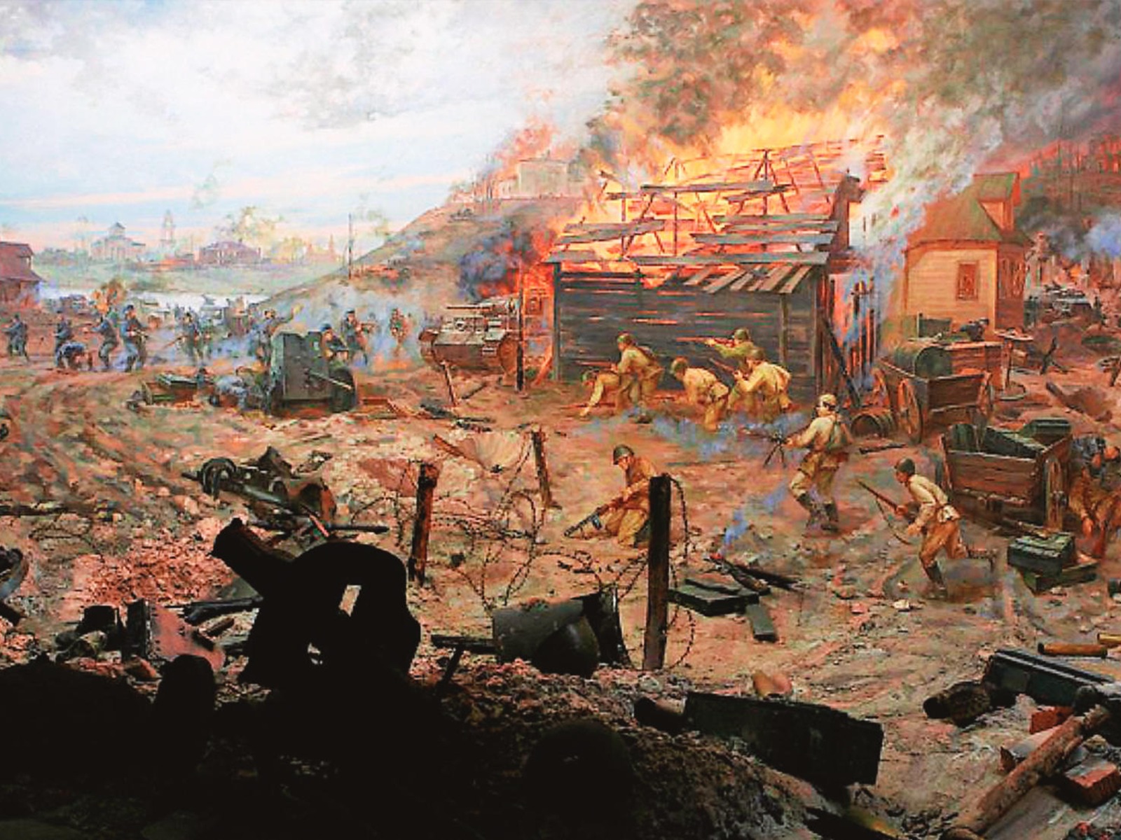 Фрагмент диорамы «Ржевская битва 1942-1943 годов» 