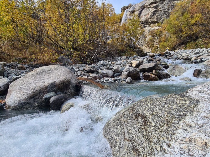 Водопад осенью 