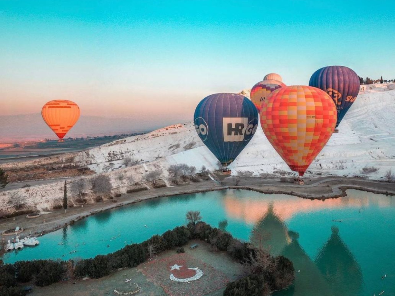 На воздушном шаре над Памуккале | Цена 120€, отзывы, описание экскурсии