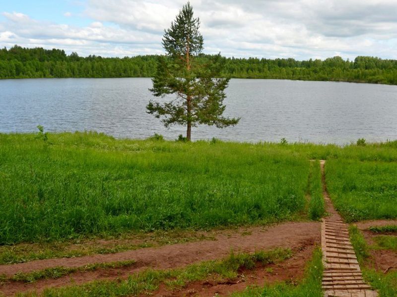 На озере