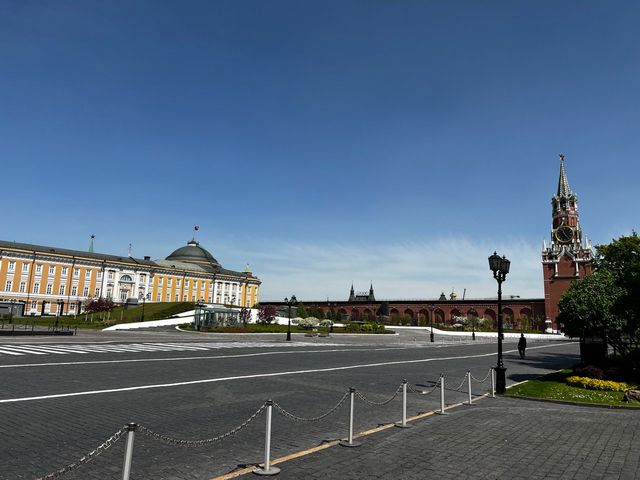 Московский кремль с гидом-историком