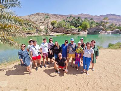 Оазис Wadi Shab и озеро Bimmah Sink Hole