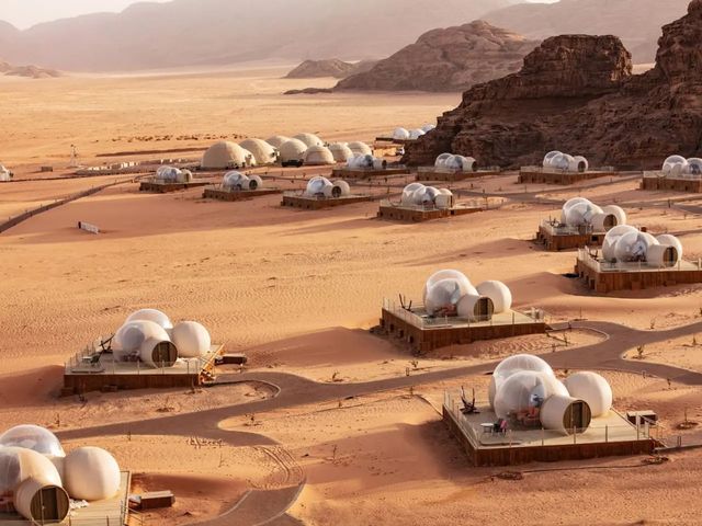 Марсианские ландшафты пустыни Вади-Рам 