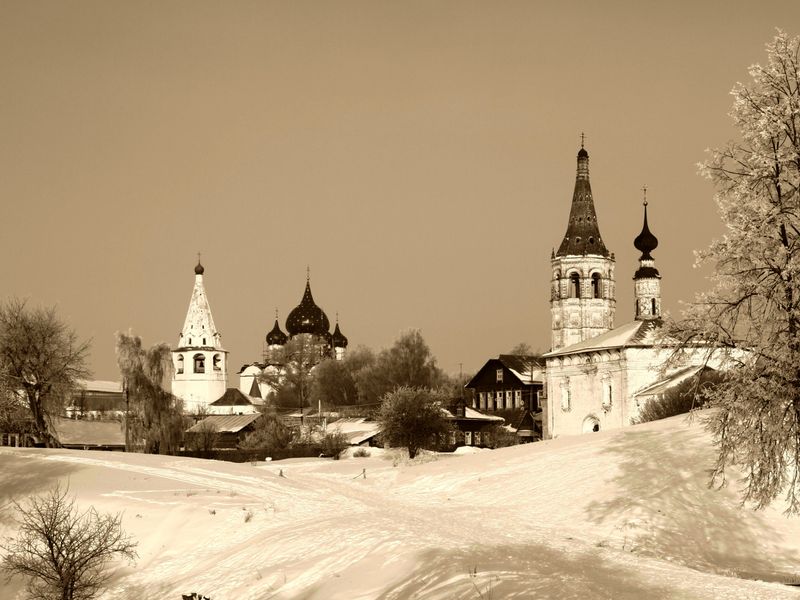 Суздальский кремль. Зима