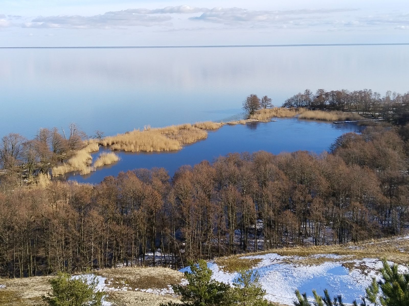 Живописное озеро Лебедь 