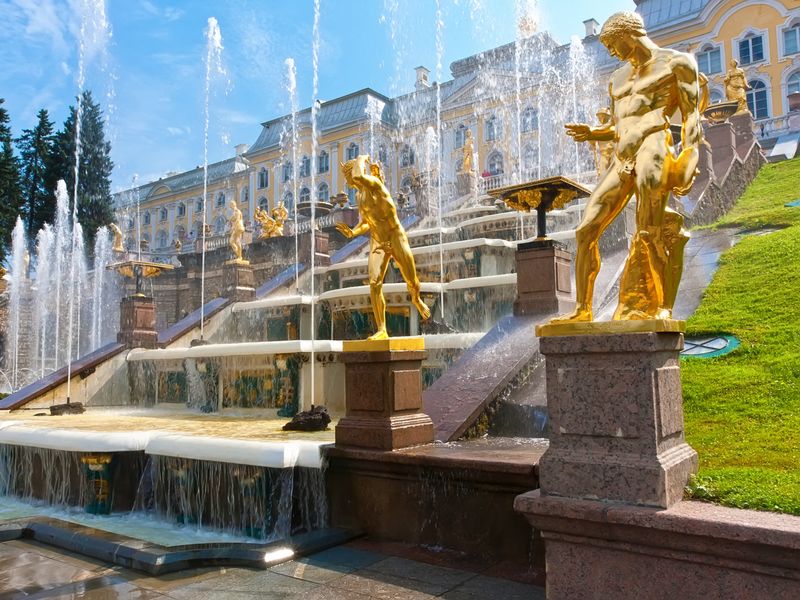 Каскад водопадов, Петергоф