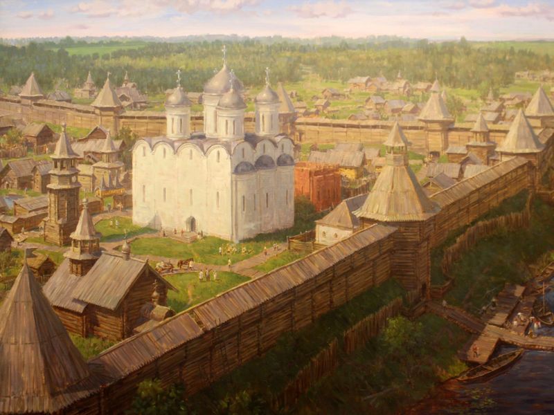 Художник Алексей Смирнов. Вологодская крепость Ивана Грозного