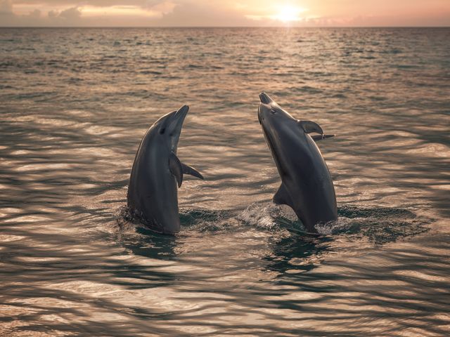 Рассвет с дельфинами