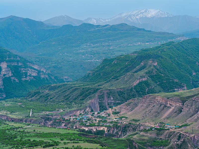 Дагестанские села в горах