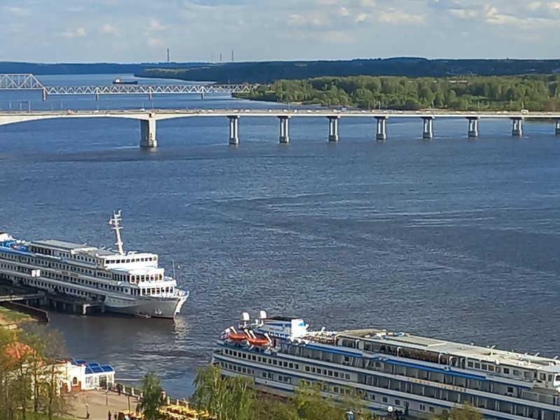 Вид на Волгу с колокольни