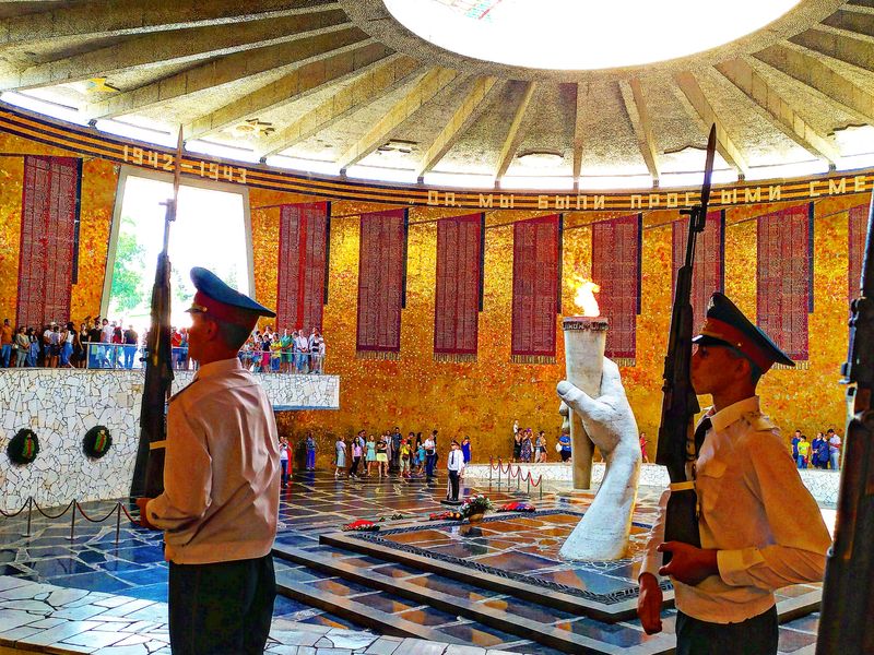 В музее