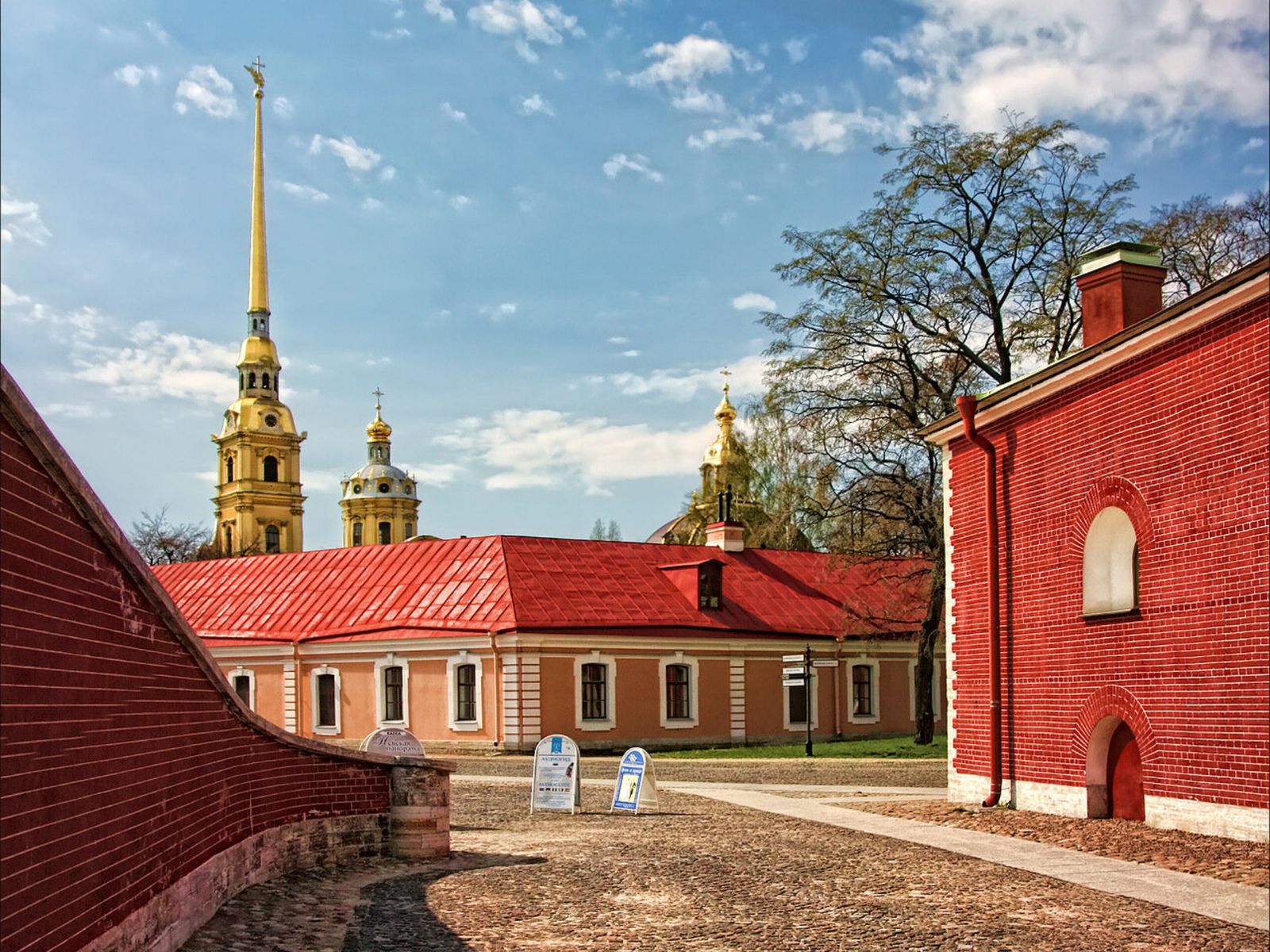 На территории