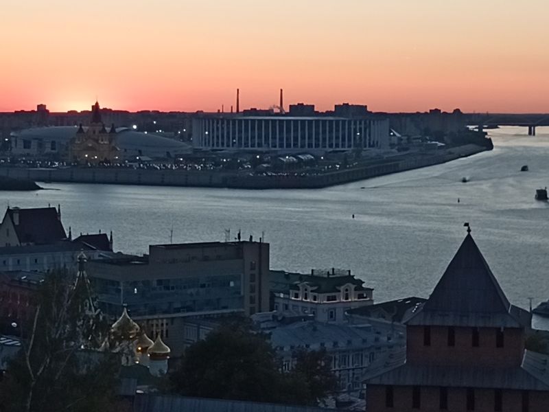 Закат в Нижнем Новгороде