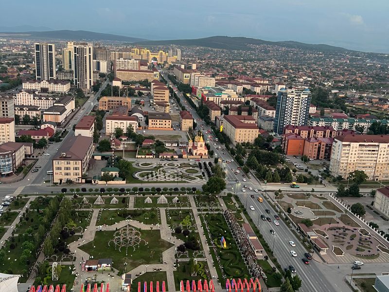 Вид города