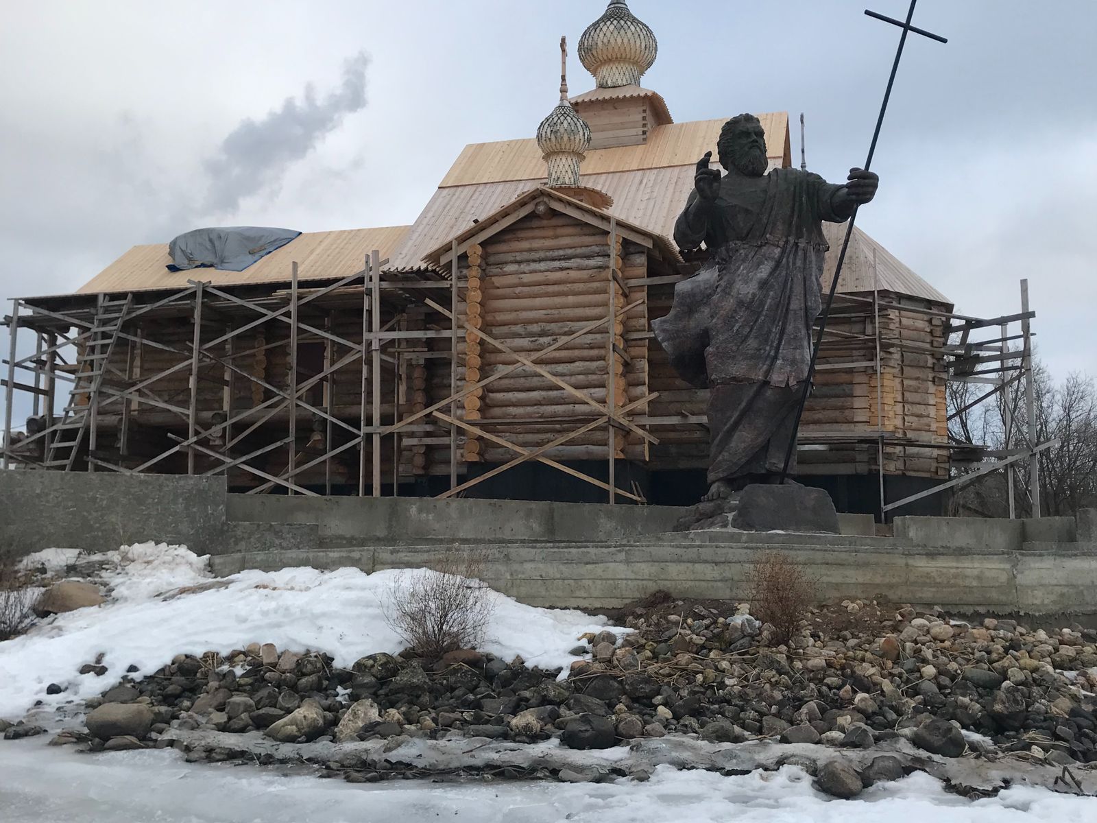 Памятник небесному покровителю моряков – святому апостолу Андрею Первозванному