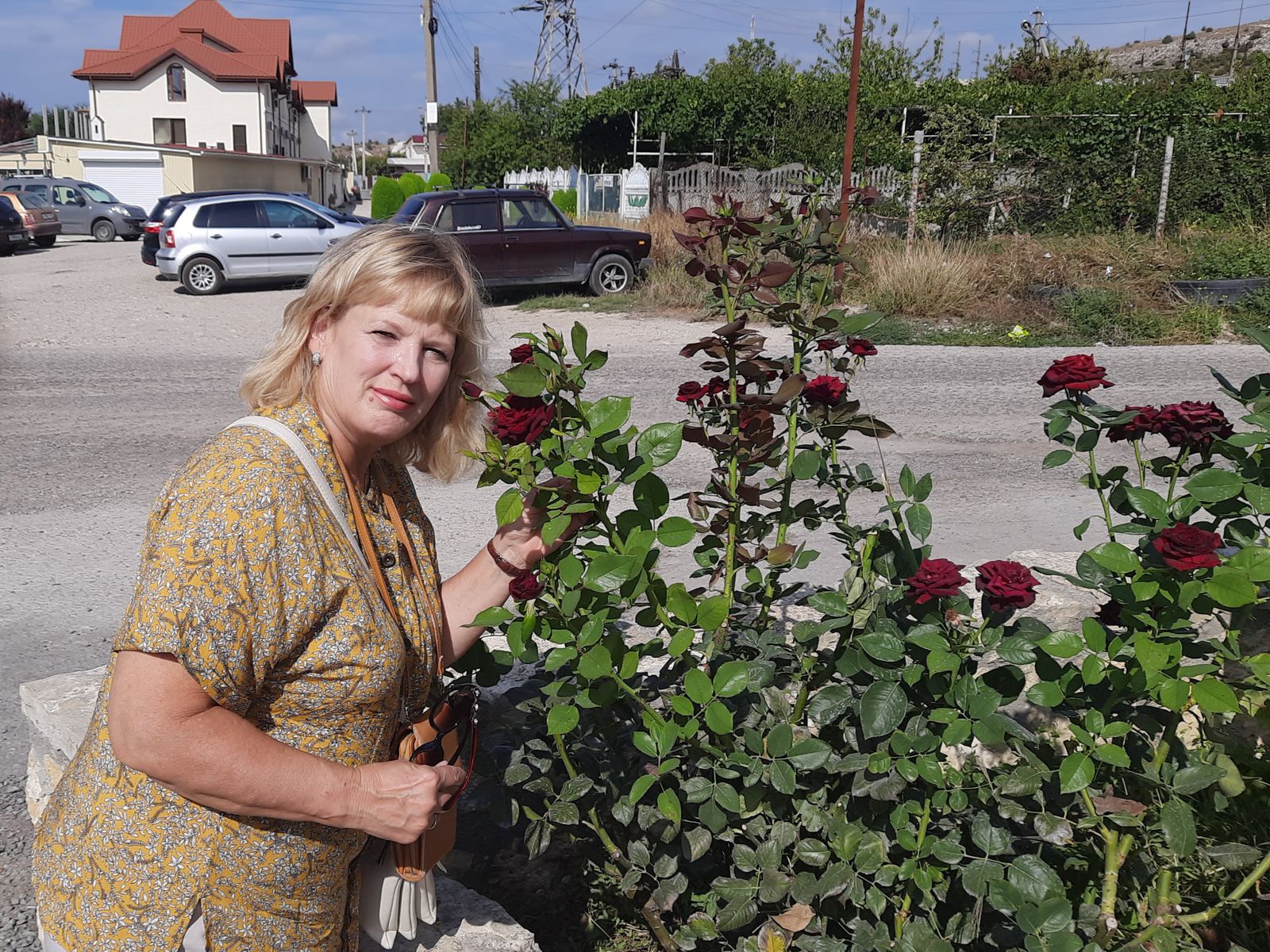 С розами около винзавода Agora