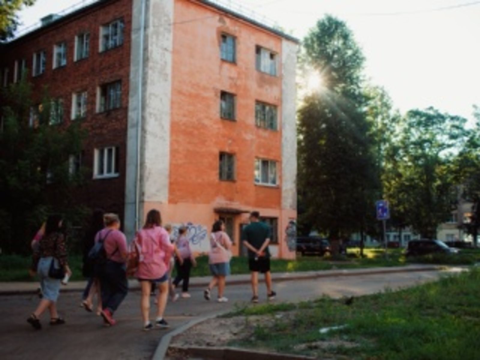 На экскурсии