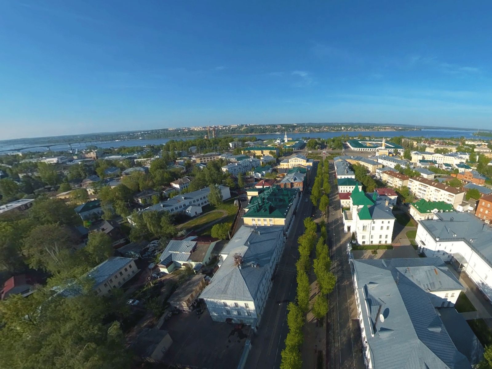 Кострома с высоты птичьего полёта