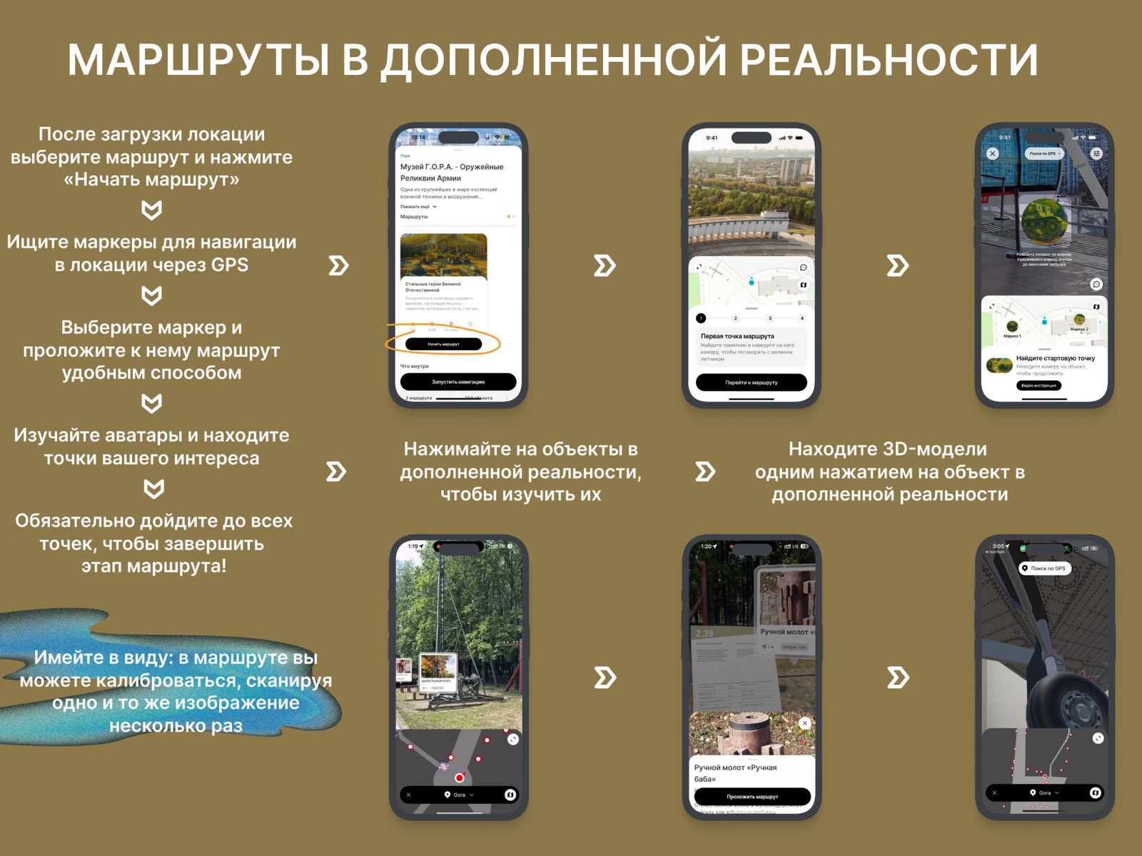 Инструкция к маршрутам в приложении WAYAR 