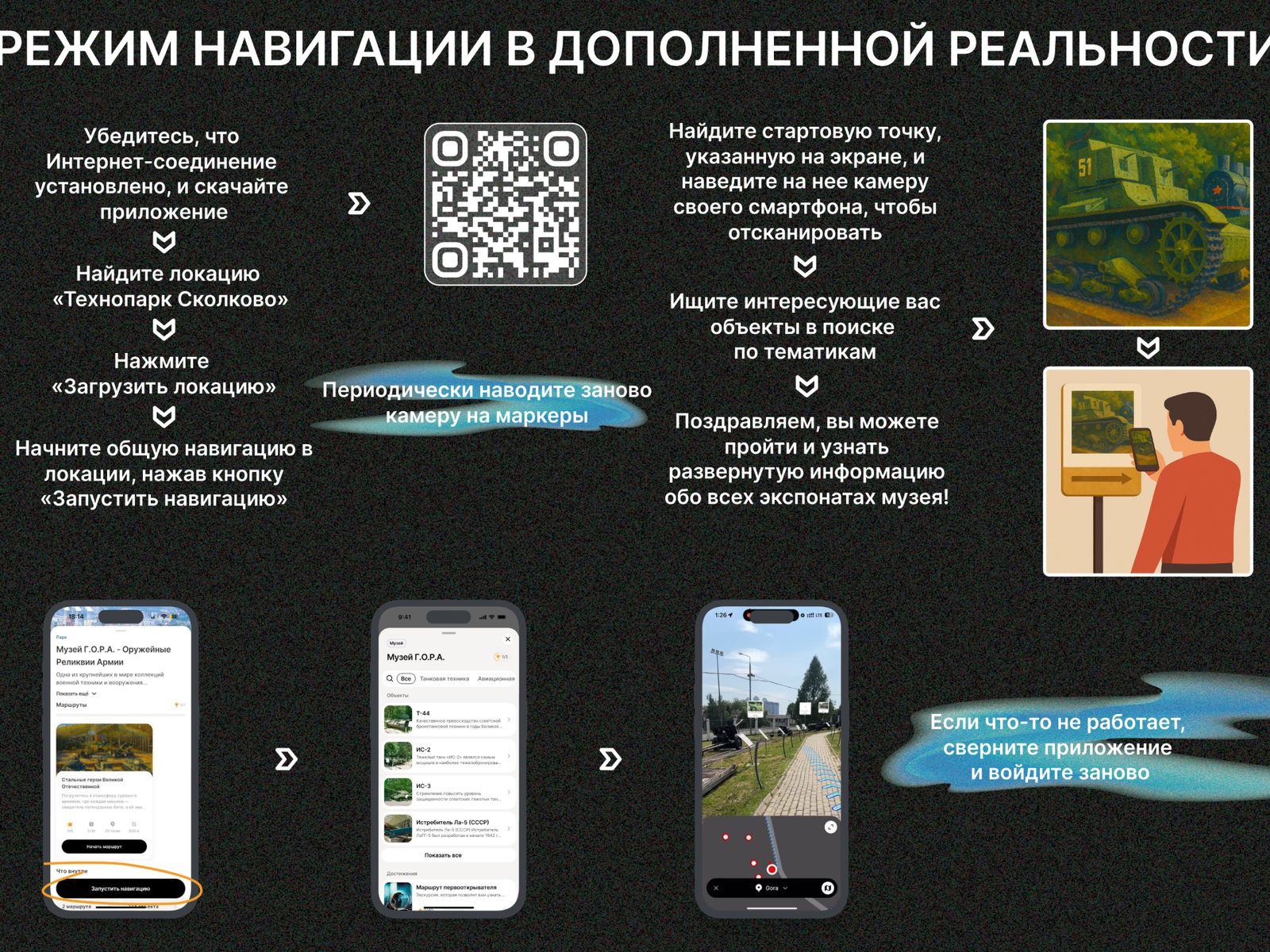 Инструкция для режима навигации в дополненной реальности