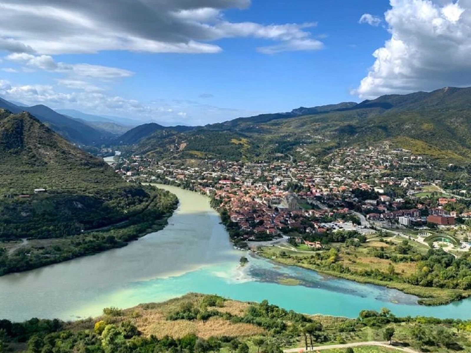 Слияние Арагви и Куры 