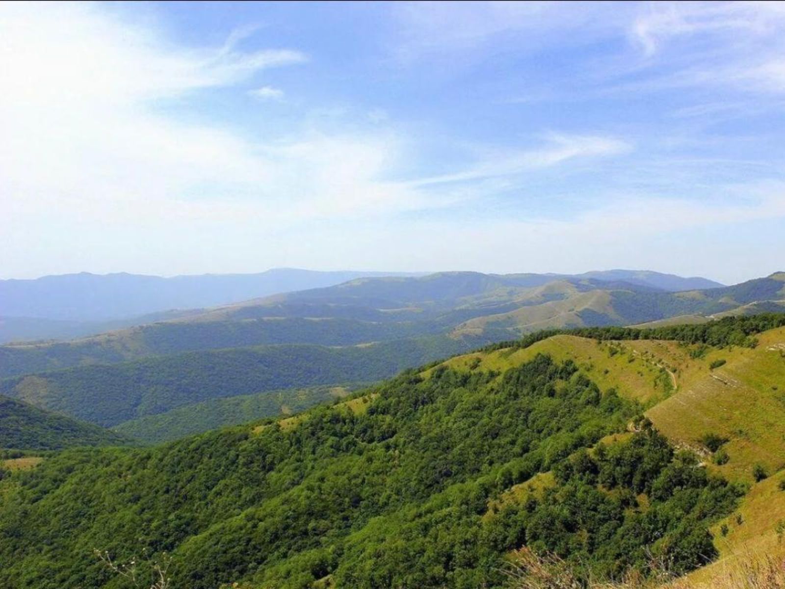 Панорамные виды на горы Кавказского хребта