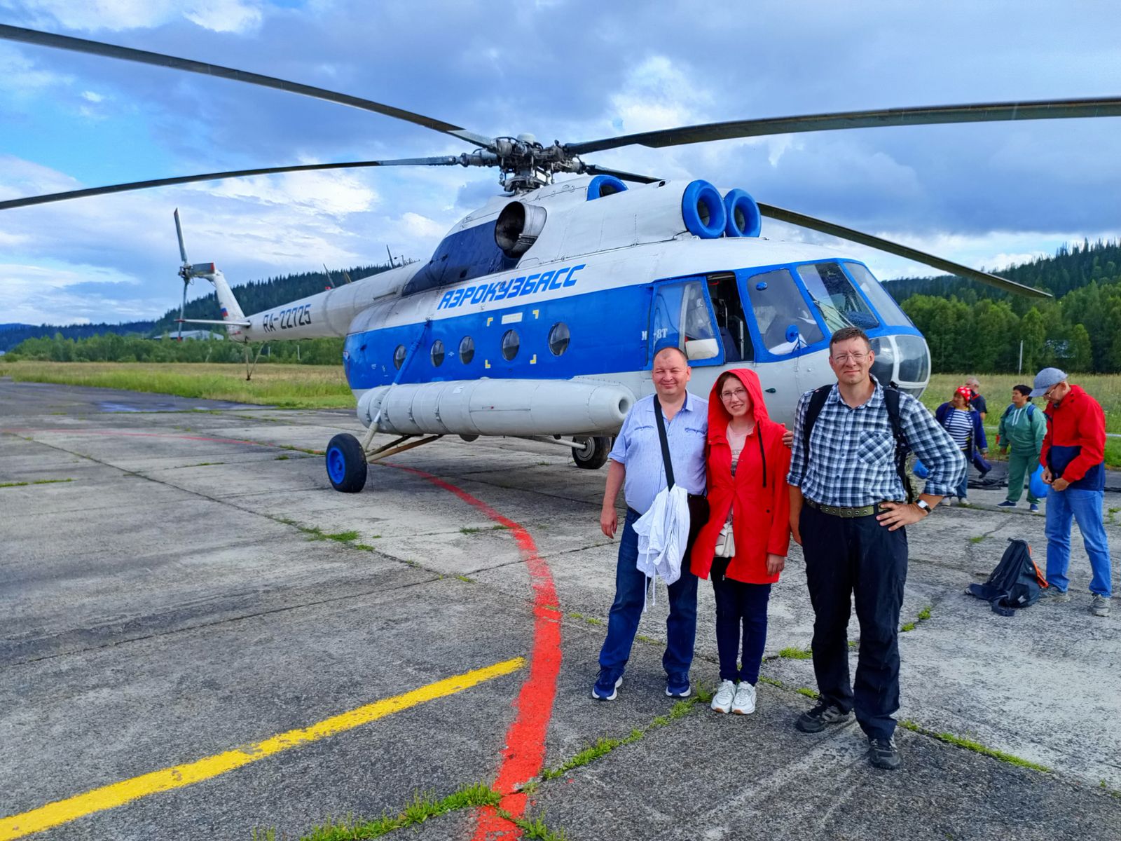 У вертолета