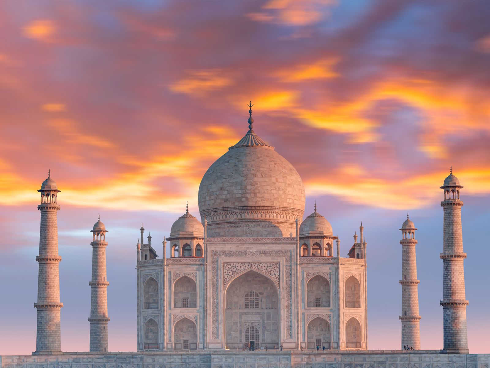 Тадж Махал на закате