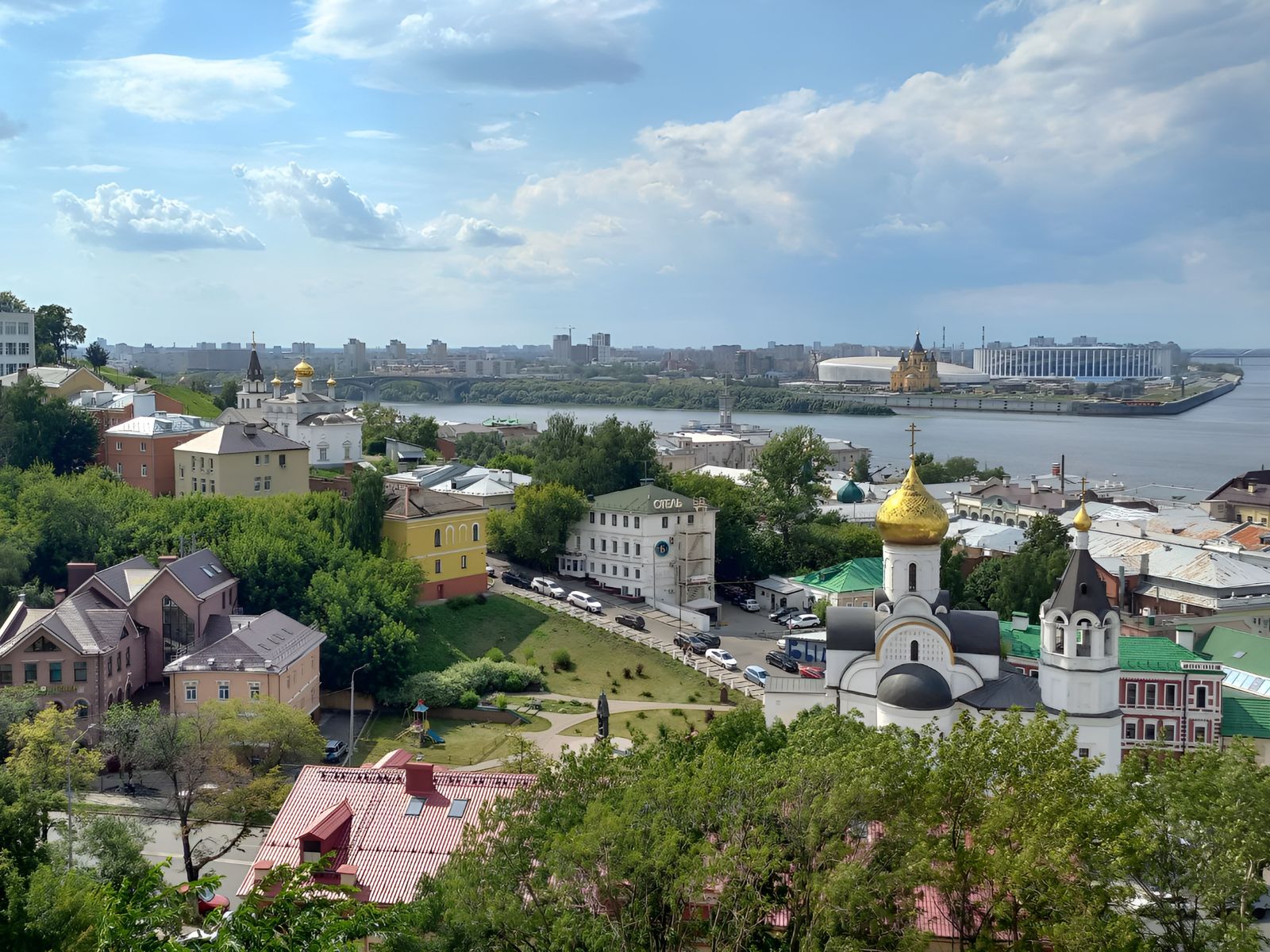 Вид на город