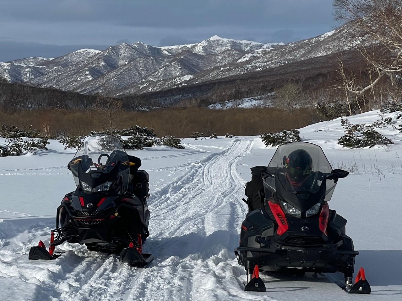 Снегоходная экскурсия на Авачинский перевал на Камчатке - индивидуальная экскурсия в Петропавловске-Камчатском длительностью 5 часов с количеством участников до 15 человек со скидкой 5% цена экскурсии 42750₽
