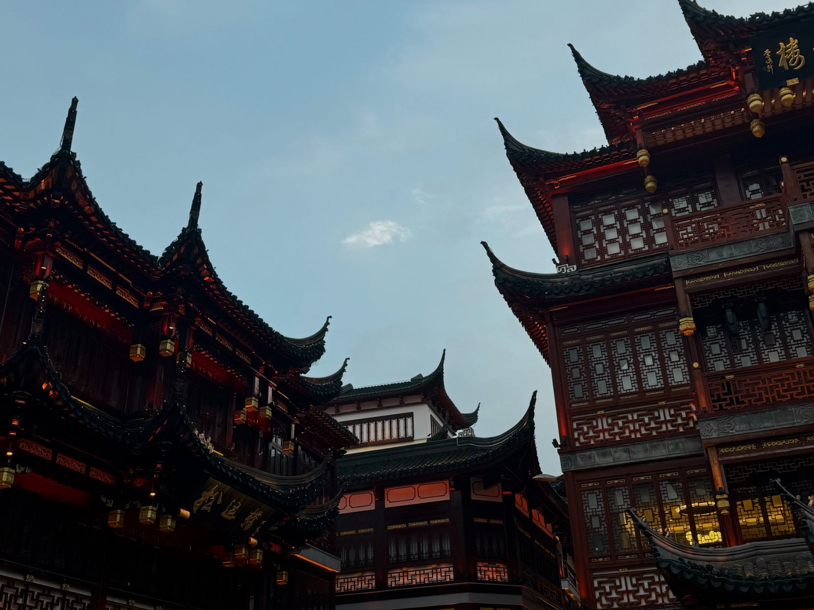 Крыши района сады Yuan