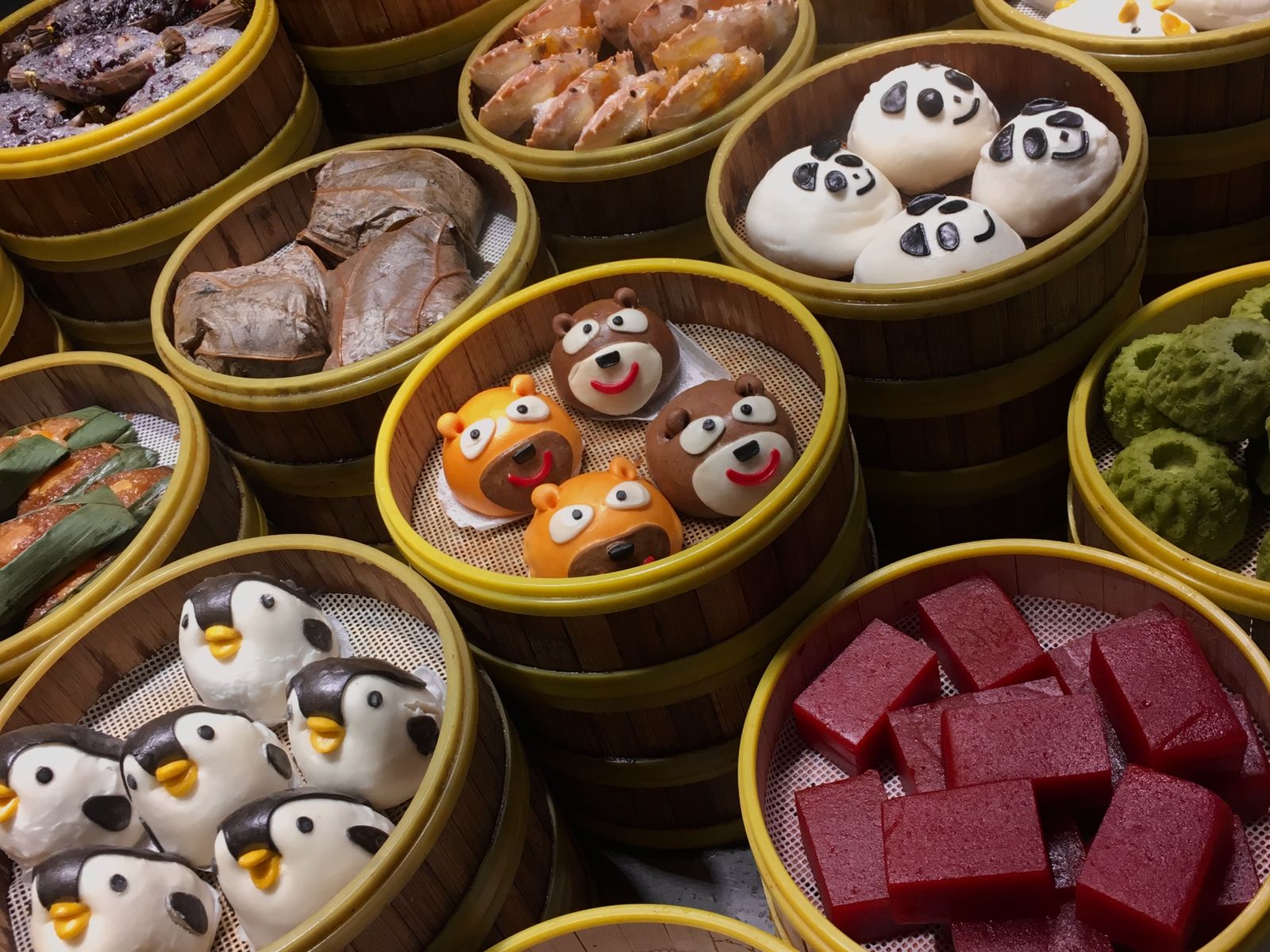 Воздушные xiaolongbao (пирожки с начинкой из рисового теста)