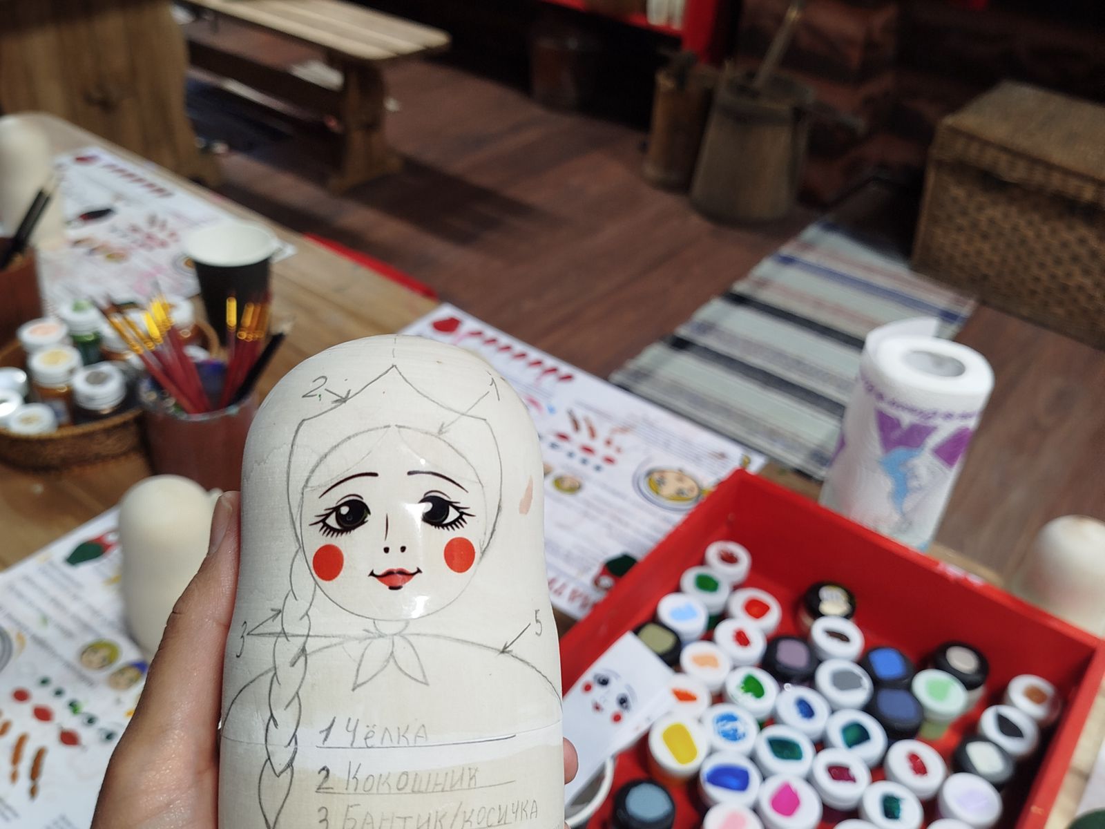 Роспись матрешки