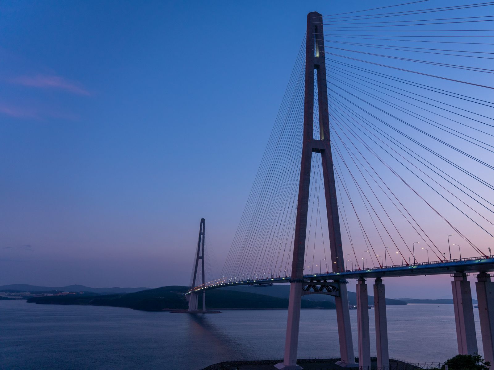 Вид на Русский мост с Назимовской батареи