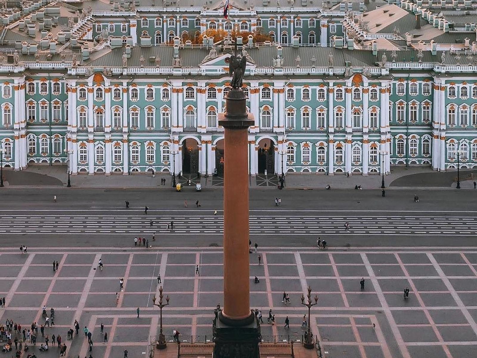 Александровская колонна - секрет установки