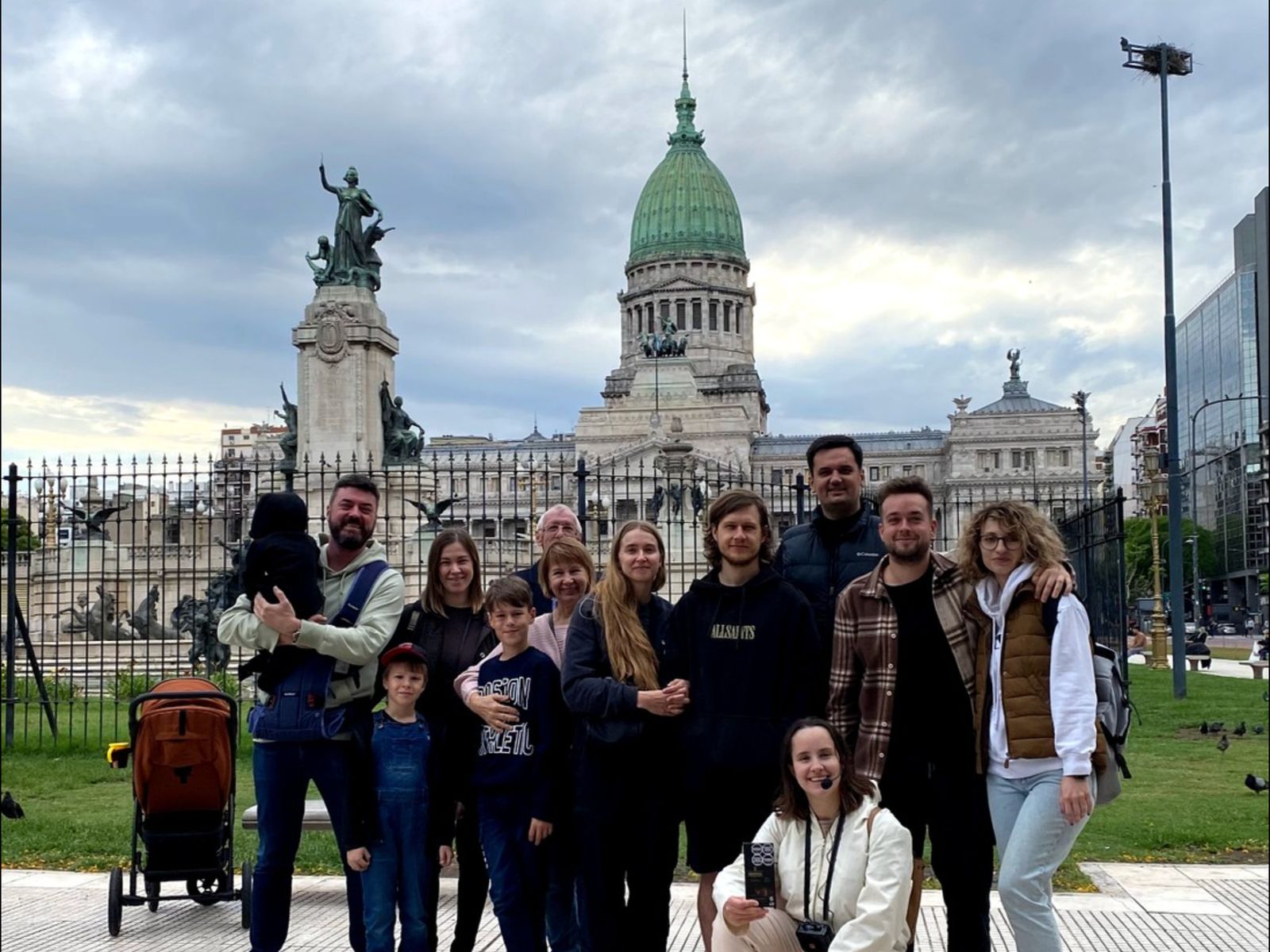 C группой у Национального конгресса