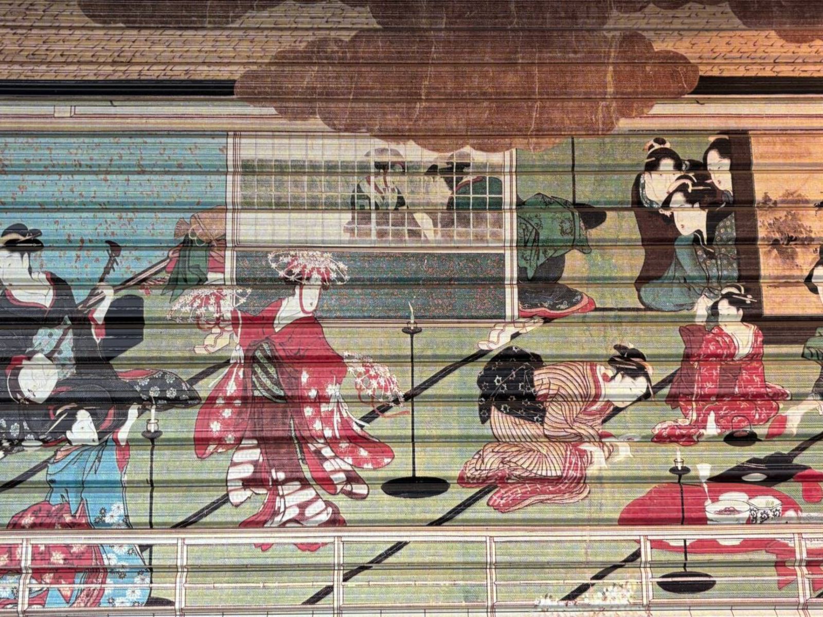 Изображение квартала Ёсивара в храме Ёсивара, Yoshiwara Shrine