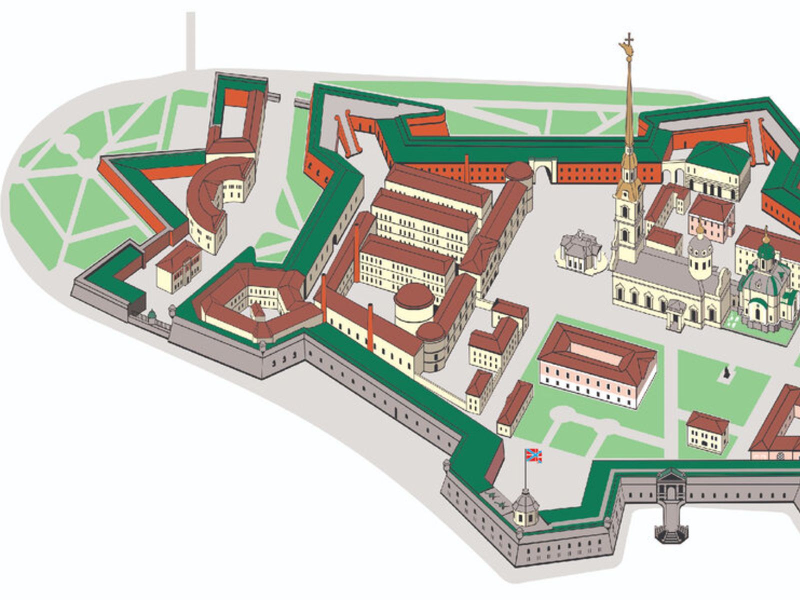 План крепости